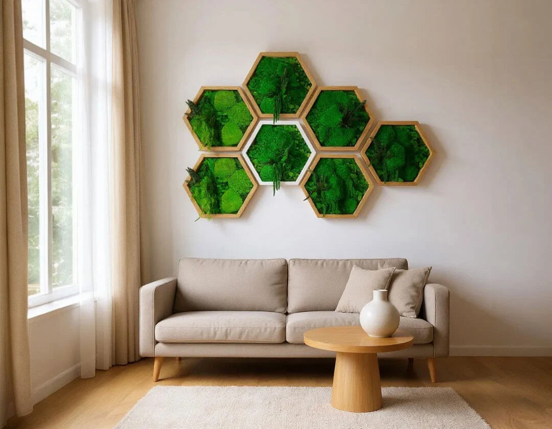 Hexagons na stenu