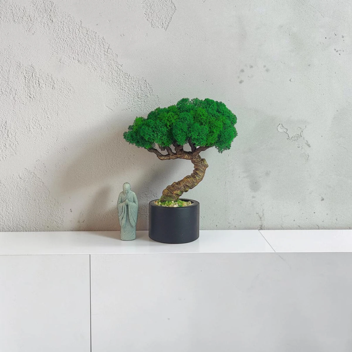 bezúdržbový bonsai zo stabilizovaného machu