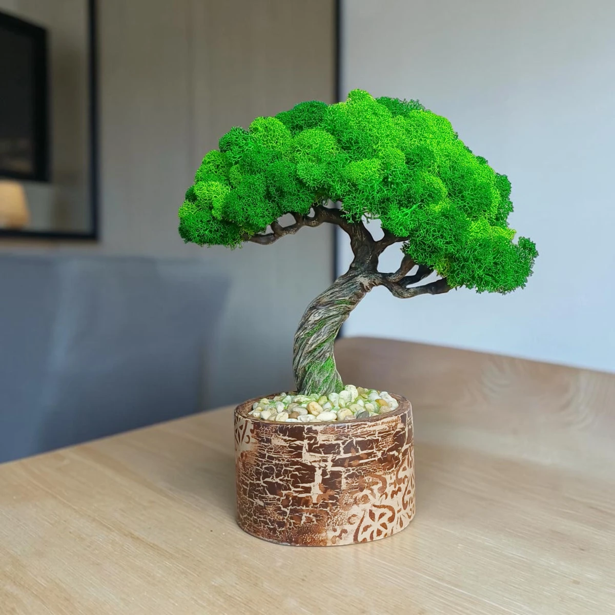 Stabilizovaný bonsai z machu